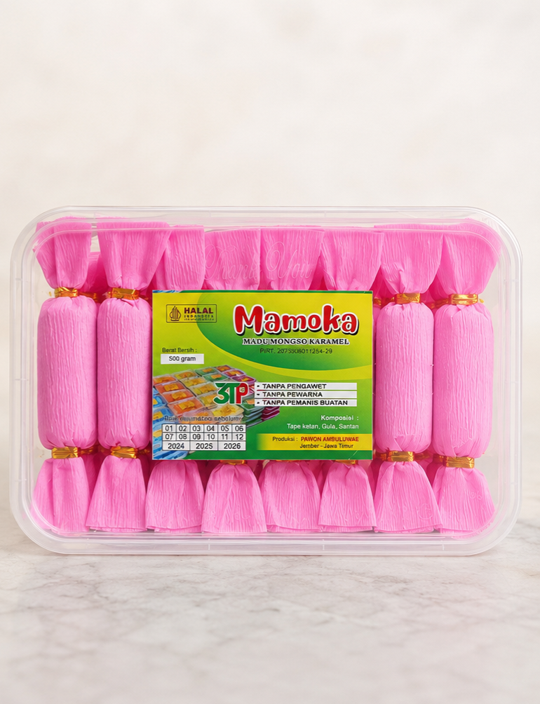 Tekstur dan kemasan MAMOKA